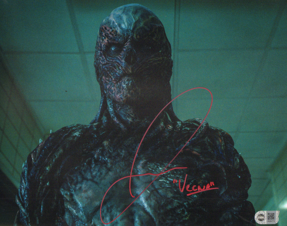 Jamie Campbell Bower as Vecna in Stranger Things (Beckett) Signed 11x14 Photo with Character Name