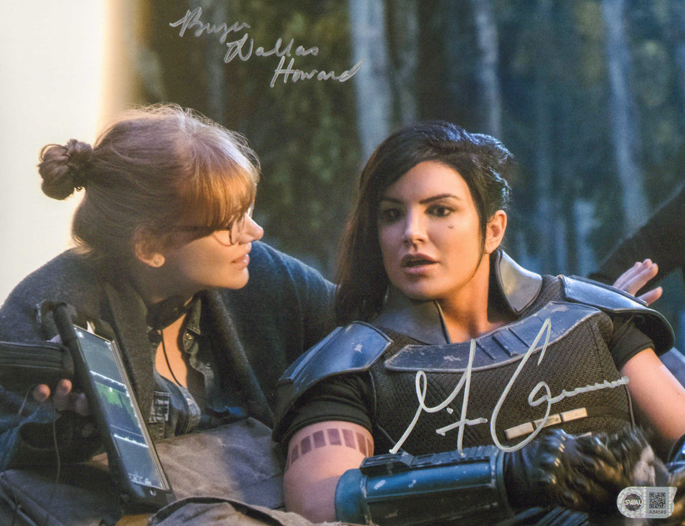 Bryce Dallas Howard as Director & Gina Carano as Cara Dune in Star Wars: The Mandalorian (SWAU) Signed 11x14 Photo