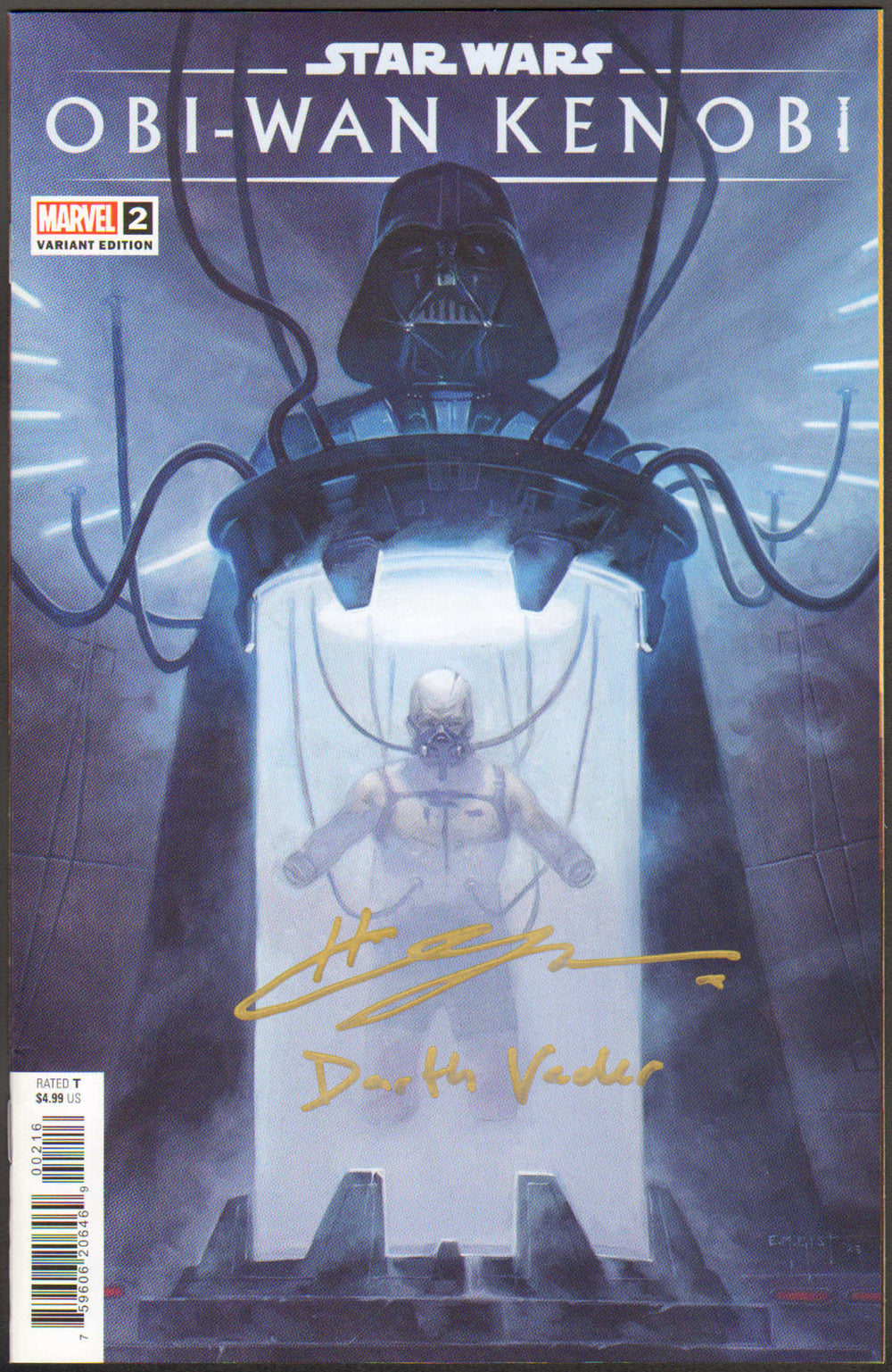 Star Wars: Obi-Wan Kenobi #2 Variant Cover - Signed by Hayden Christensen Darth Vader (EX) 2023