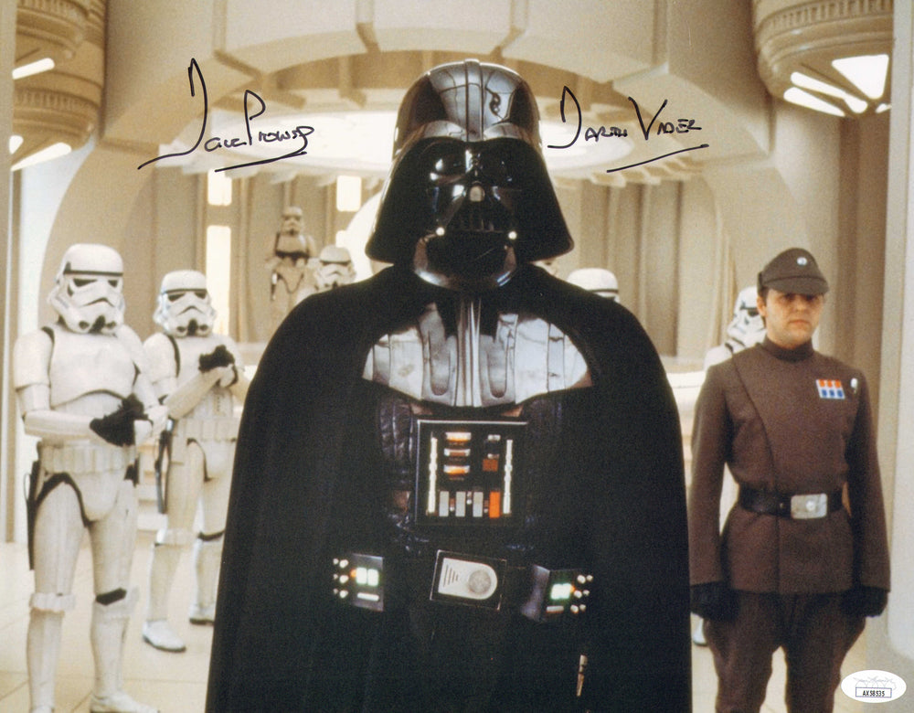 Dave Prowse as Darth Vader in Star Wars: The Empire Strikes Back (JSA) Signed 11x14 Photo with Character Name