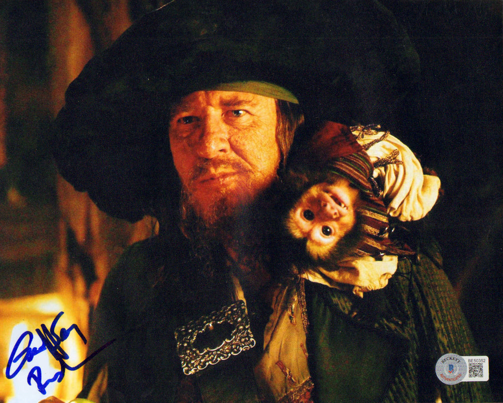 Geoffrey Rush as Captain Barbossa in Pirates of the Caribbean: The Curse of the Black Pearl (Beckett) Signed 8x10 Photo