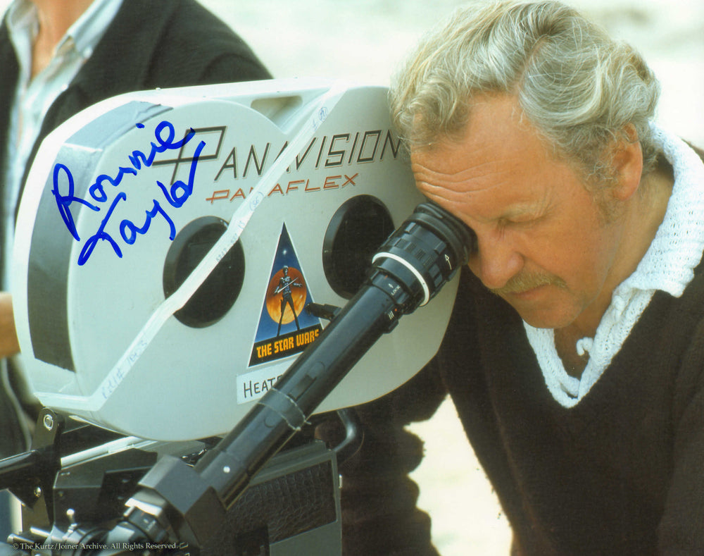 Ronnie Taylor Camera Operator Behind the Scenes of Star Wars: A New Hope Signed 8x10 Photo