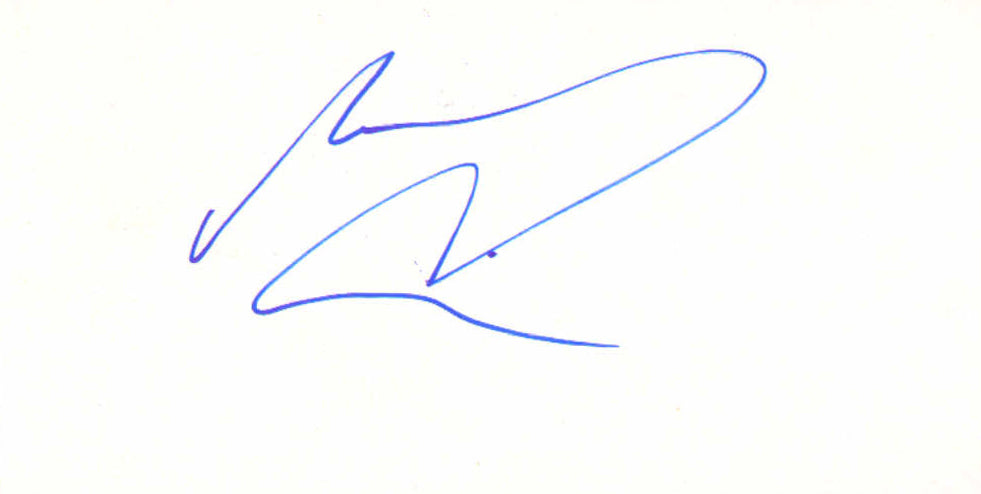 Macaulay Culkin from Home Alone, My Girl, Richie Rich, & The Good Son Signed 5x2 3/4 Index Card