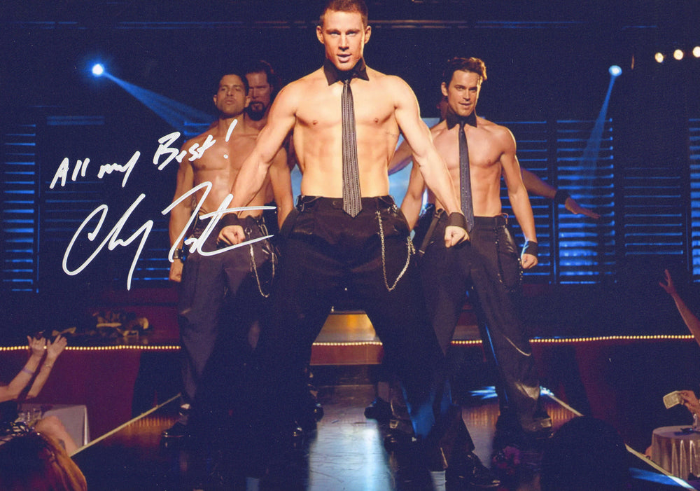 Channing Tatum as Magic Mike in Magic Mike Signed 8.25x11.75 Photo