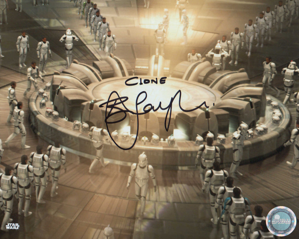 Bodie Taylor as Clone Trooper in Star Wars Episode II: Attack of the Clones (SWAU) Signed 8x10 Photo