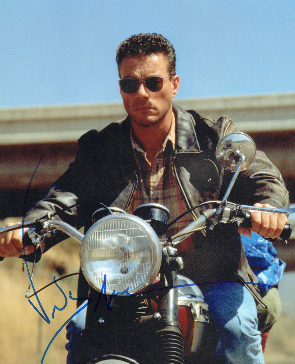 Jean Claude Van Damme as Sam Gillen in Nowhere To Run Signed 8x10 Photo
