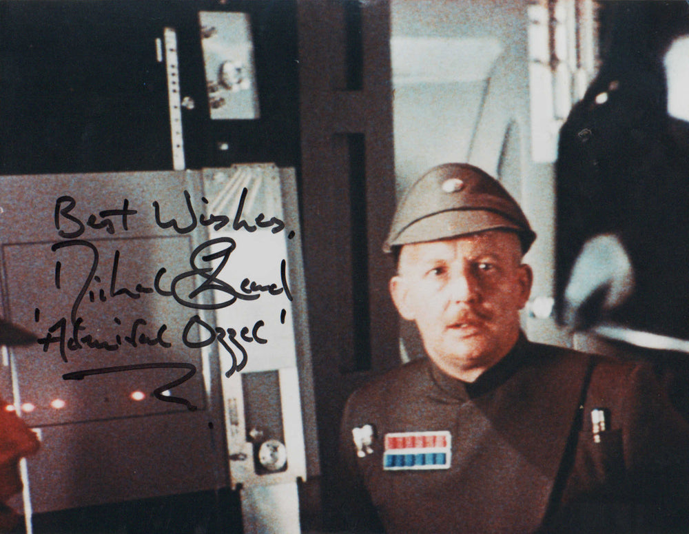 Michael Sheard as Admiral Ozzel in Star Wars: The Empire Strikes Back Signed 8x10 Photo with Character Name