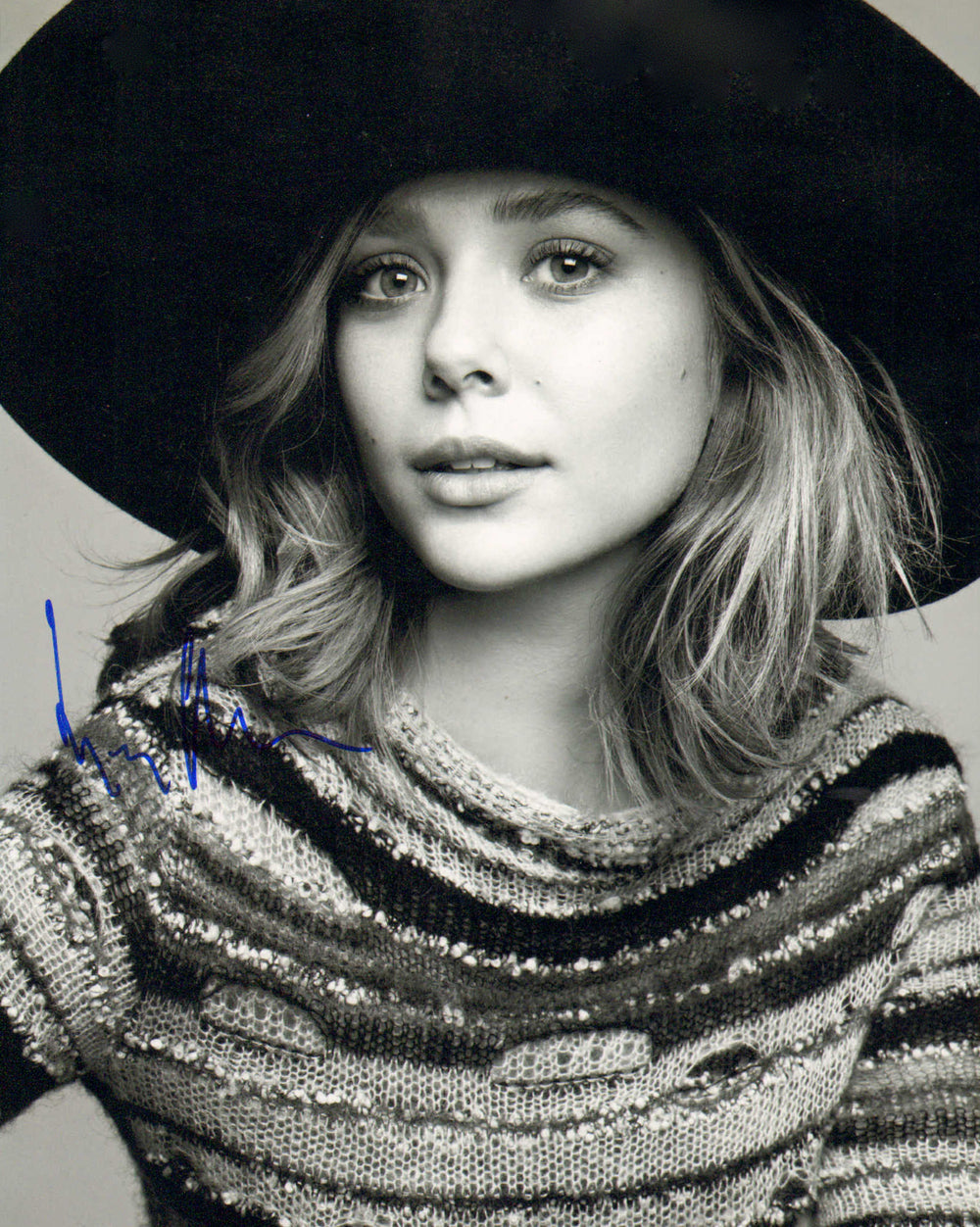 Elizabeth Olsen from WandaVision, Avengers: Endgame, Doctor Strange in the Multiverse of Madness, and Godzilla Signed 8x10 Photo