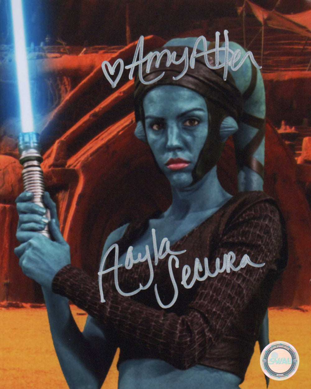 Amy Allen as Aayla Secura in Star Wars Episode III: Revenge of the Sith (SWAU) Signed 8x10 Photo