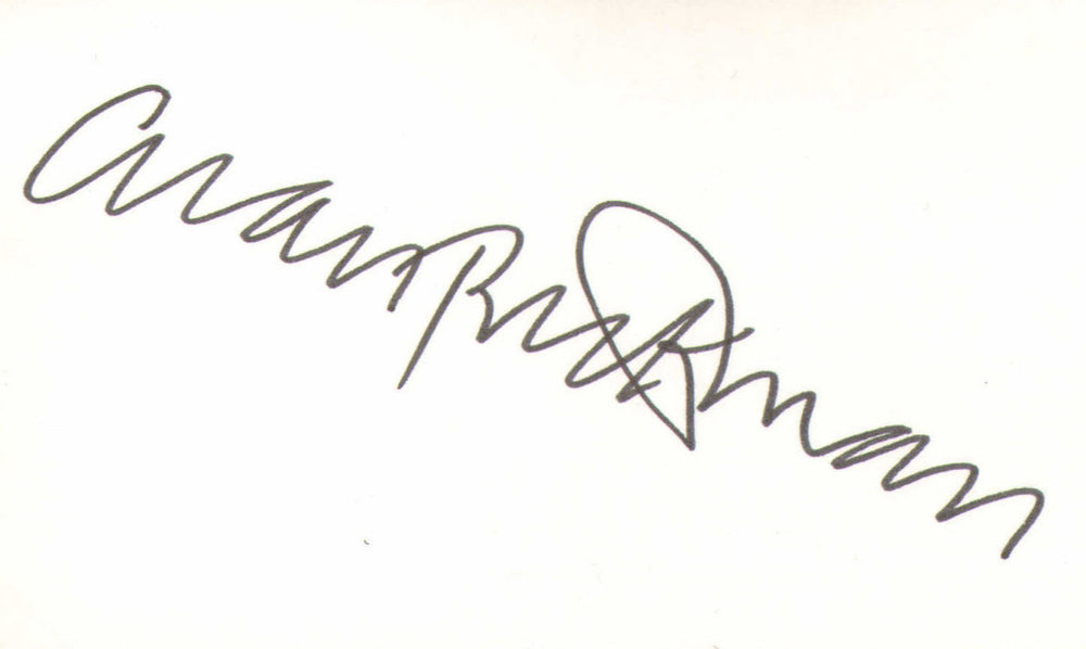 Alan Rickman from Die Hard & Harry Potter Signed 5x3 Index Card