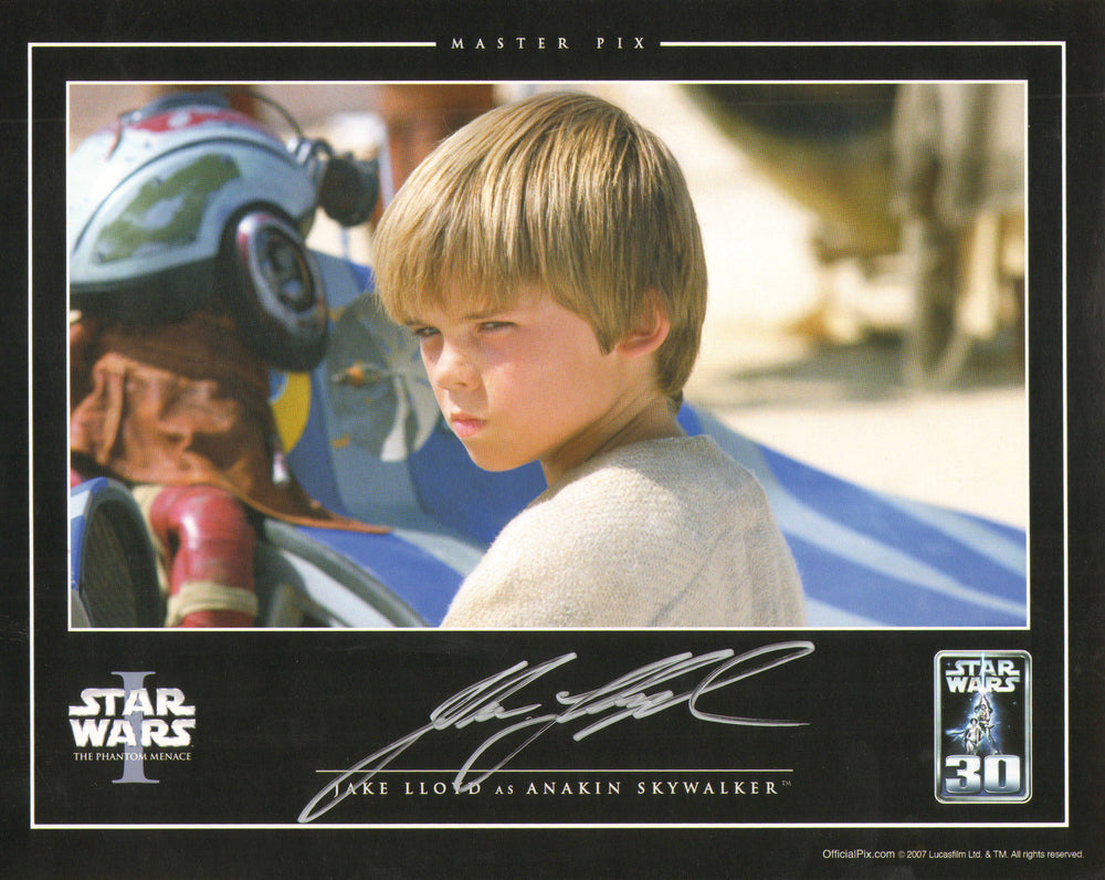 Jake Lloyd as Anakin Skywalker in Star Wars Episode I: The Phantom Menace (Official Pix) Signed 8x10 Photo