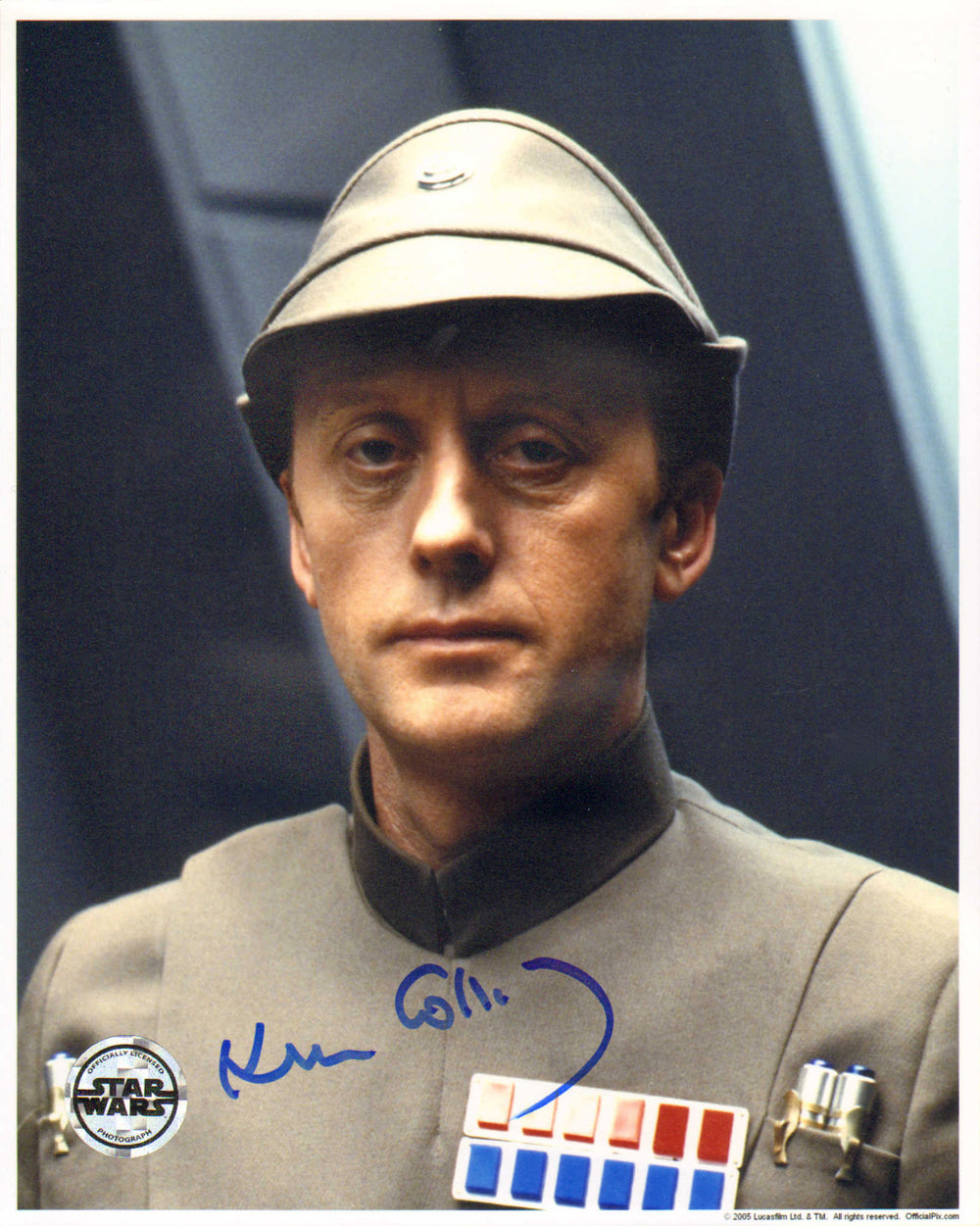 Kenneth Colley as Admiral Piett in Star Wars: The Empire Strikes Back (Official Pix) Signed 8x10 Photo