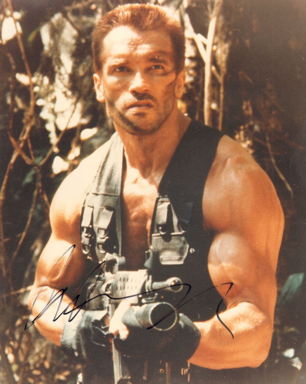 Arnold Schwarznegger as Dutch in Predator Signed 8x10 Photo