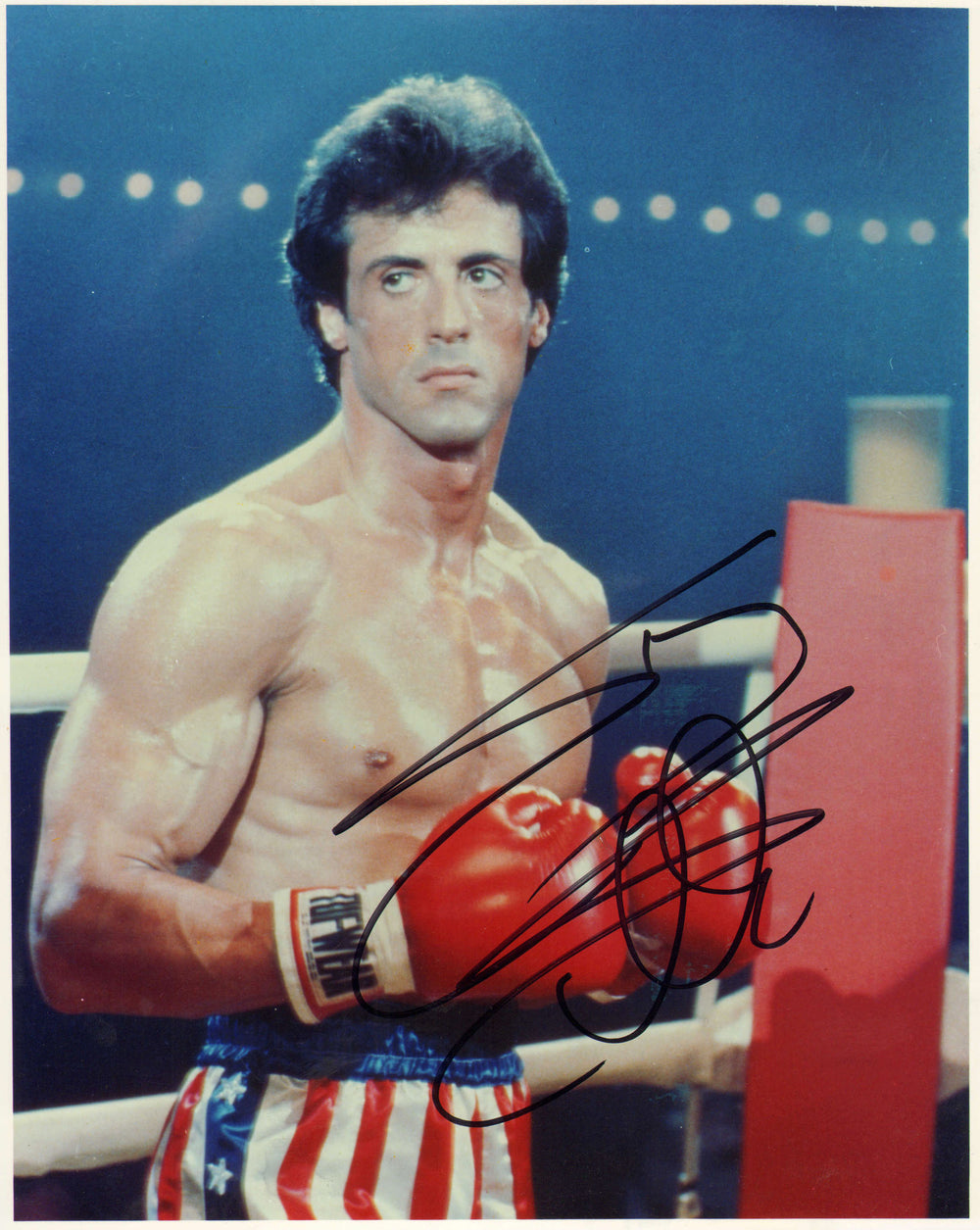 Sylvester Stallone as Rocky Balboa in Rocky III Signed 8x10 Photo
