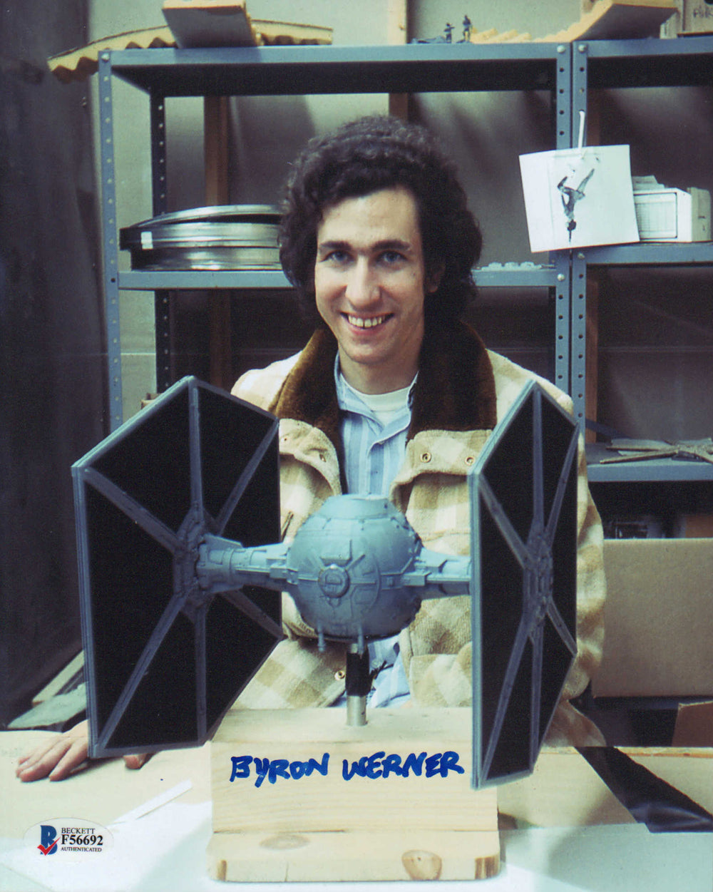 Byron Werner Behind the Scenes of Star Wars (Beckett) Signed 8x10 Photo