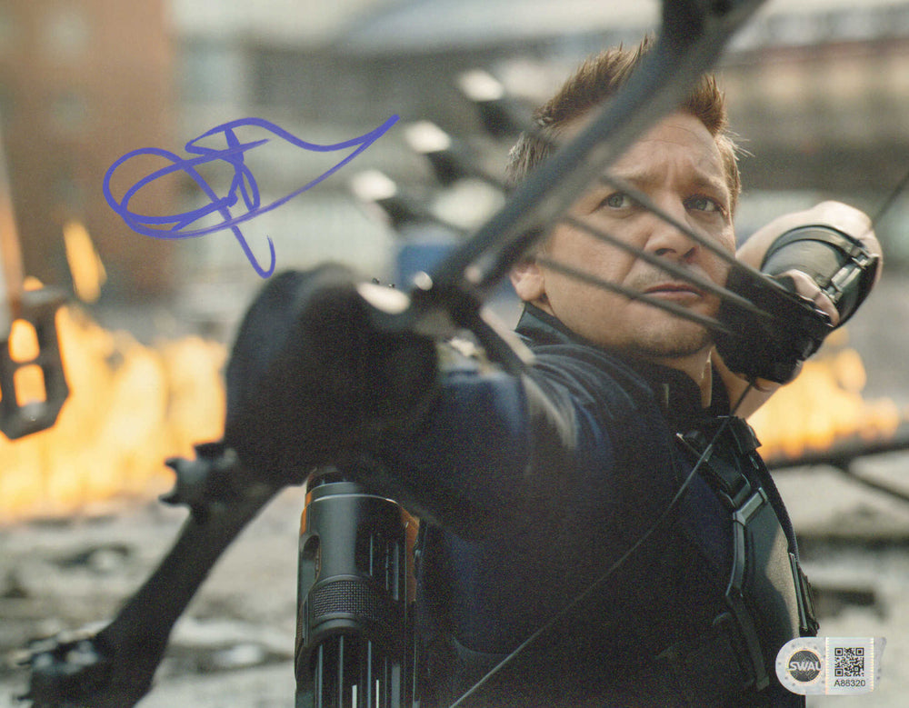 Jeremy Renner as Hawkeye in Captain America: Civil War (SWAU) Signed 8x10 Photo