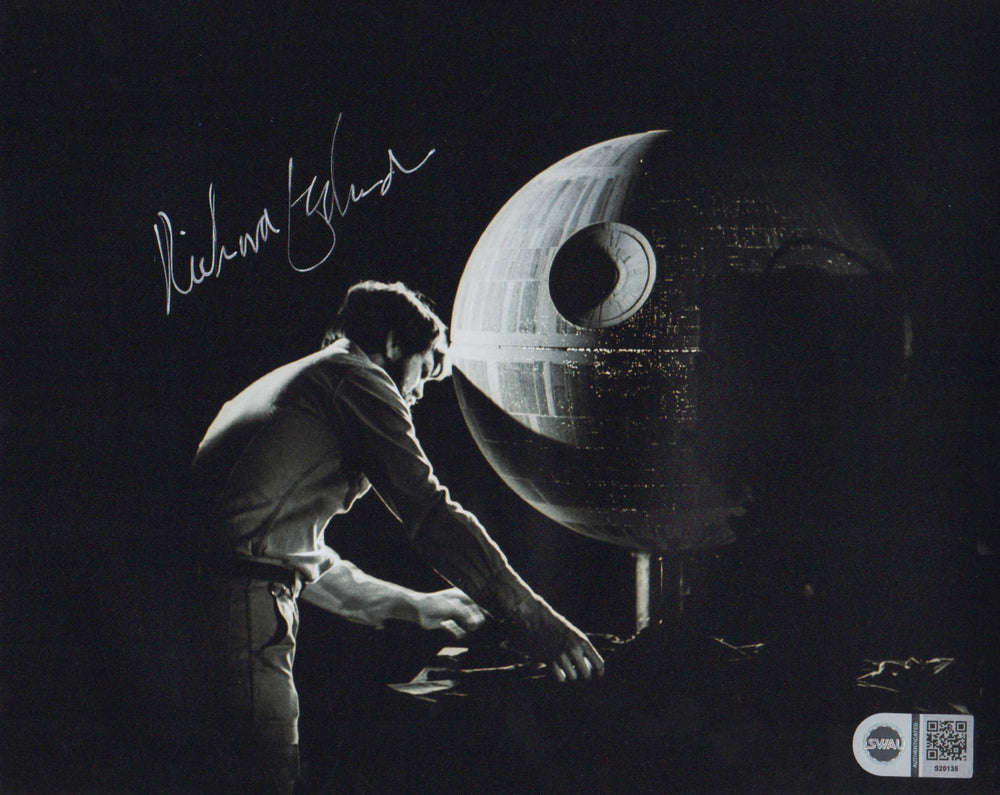 Richard Edlund ILM Visual Effects Artist with Death Star Behind the Scenes of Star Wars: A New Hope (SWAU) Signed 8x10 Photo