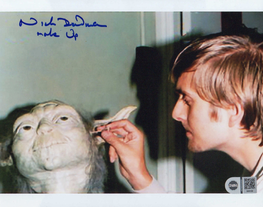 Nick Dudman Make-up Effects and Creature Designer Behind the Scenes of Star Wars: The Empire Strikes Back (SWAU) Signed 8x10 Photo