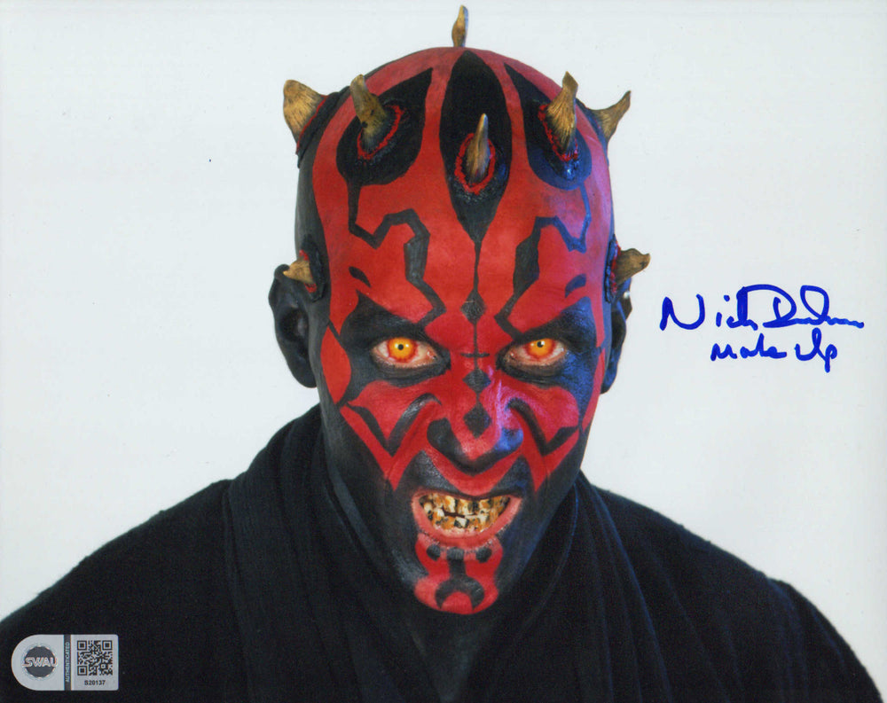 Nick Dudman Make-up Effects and Creature Designer of Star Wars Episode I: The Phantom Menace (SWAU) Signed 8x10 Photo