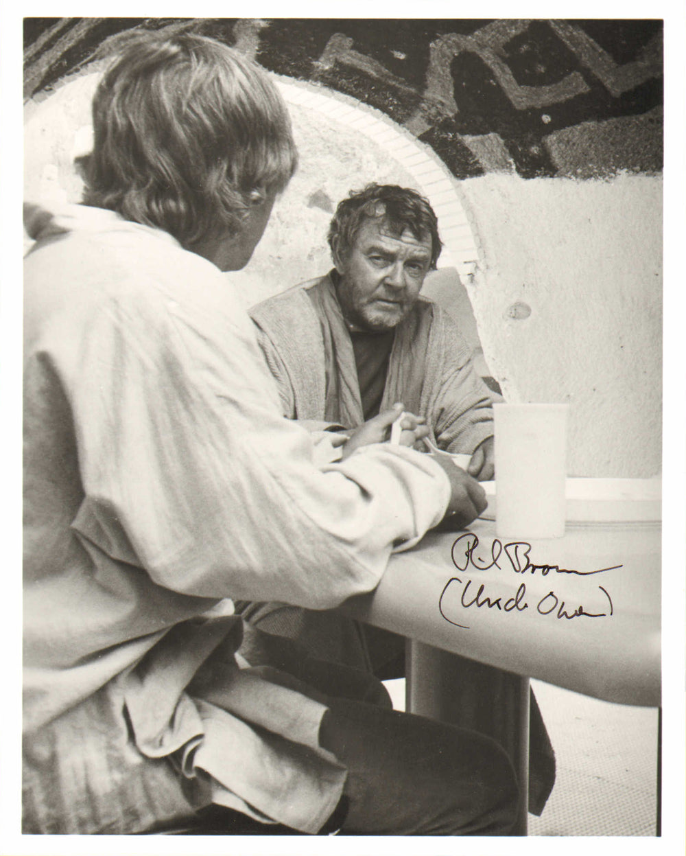Phil Brown as Uncle Owen in Star Wars: A New Hope Signed 8x10 Photo with Character Name