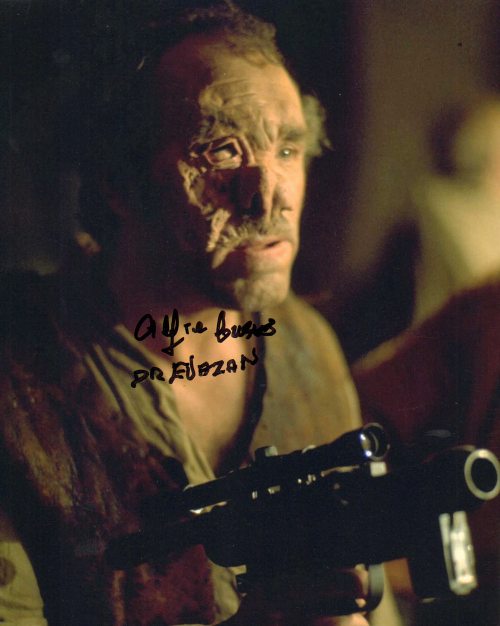 Alfie Curtis as Dr. Evazan in Star Wars: A New Hope Signed 8x10 Photo with Character Name