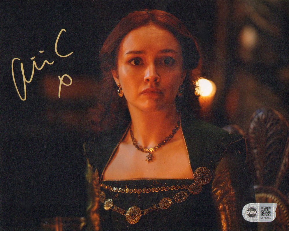 Olivia Cooke as Alicent Hightower in HBO's House of the Dragon (SWAU) Signed 8x10 Photo