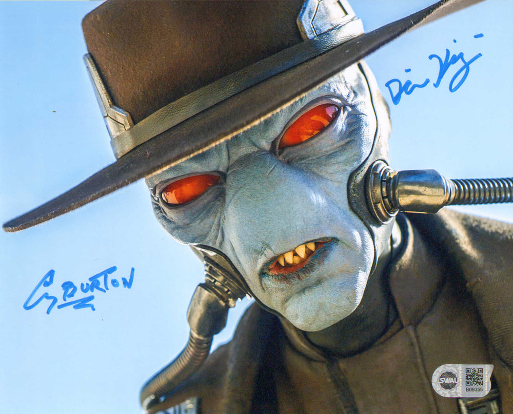 Corey Burton & Dorian Kingi as Cad Bane in Star Wars: The Book of Boba Fett (SWAU) Signed 8x10 Photo