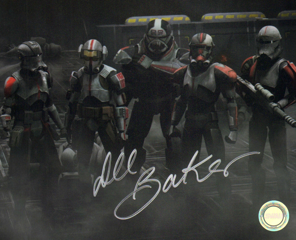 Dee Bradley Baker as Clone Force 99 in Star Wars: The Bad Batch (SWAU) Signed 8x10 Photo
