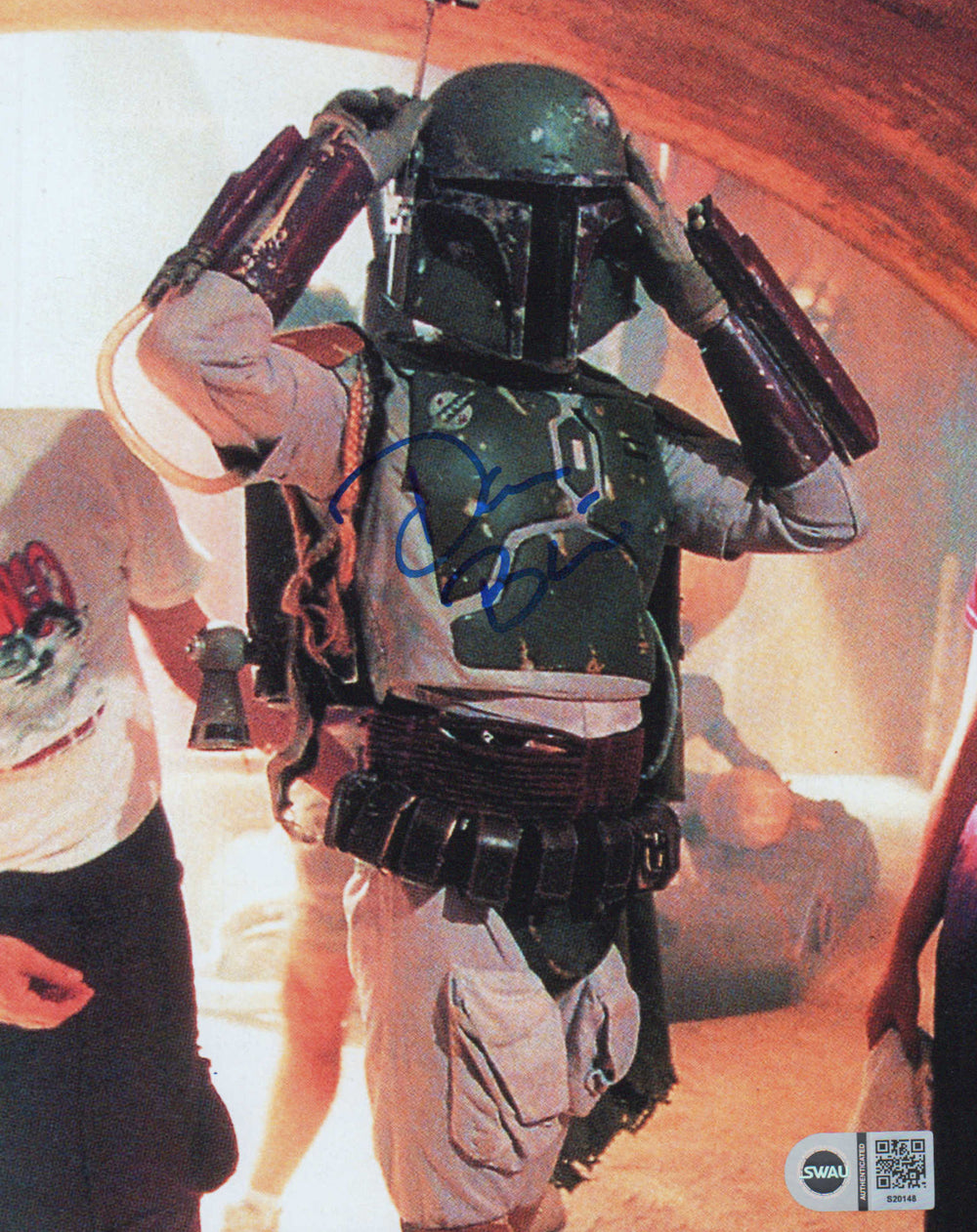 Don Bies as Boba Fett Behind the Scenes of Star Wars (SWAU) Signed 8x10 Photo