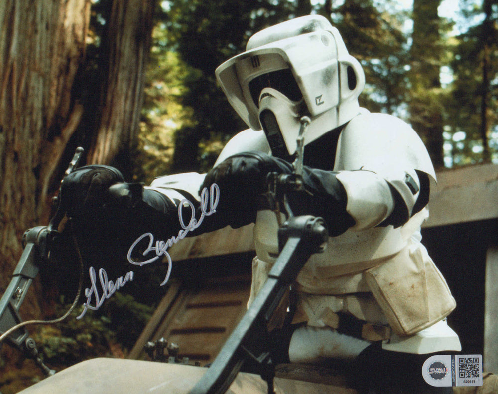 Glenn Randall Jr. as Scout Trooper in Star Wars: Return of the Jedi (SWAU) Signed 8x10 Photo