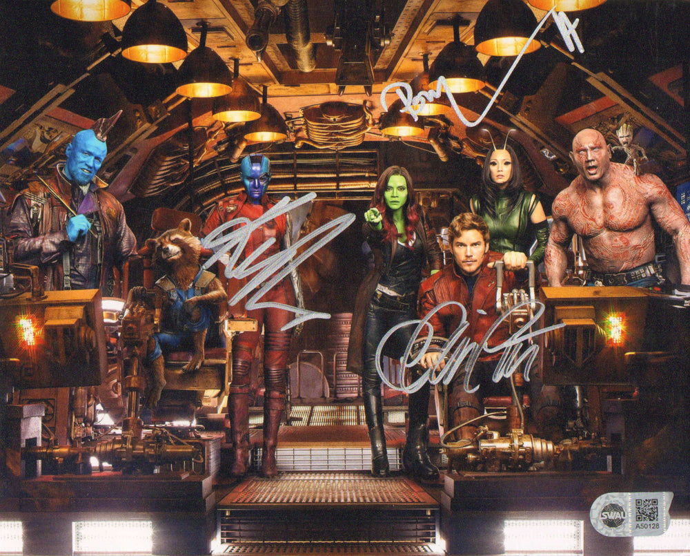 Guardians of the Galaxy Vol. 2 (SWAU) 8x10 Photo Signed by Chris Pratt, Pom Klementieff, & Karen Gillan