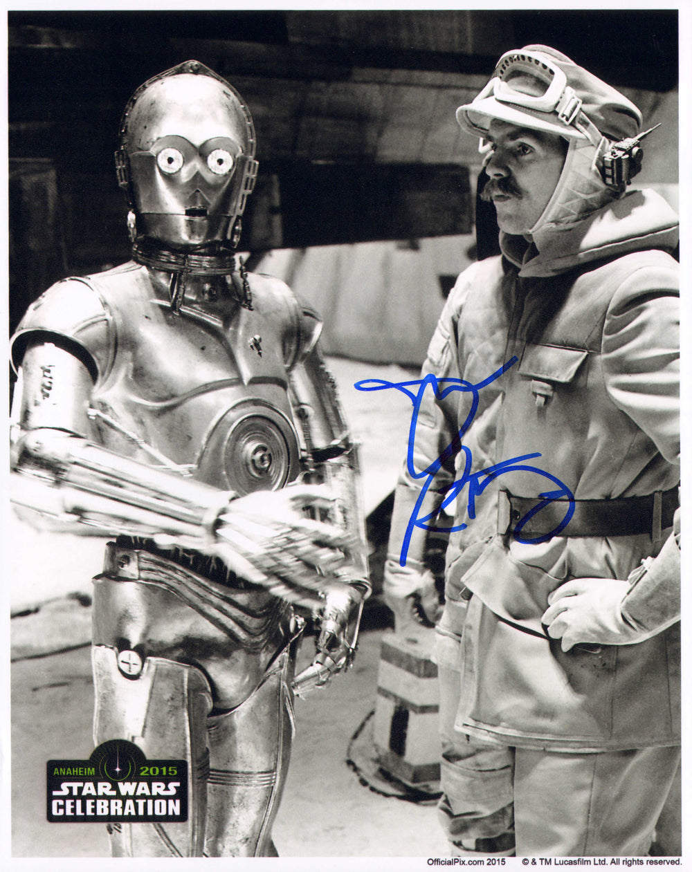 John Ratzenberger as Rebel Force Major Derlin Behind the Scenes of Star Wars: The Empire Strikes Back (Official Pix Celebration) Signed 8x10 Photo