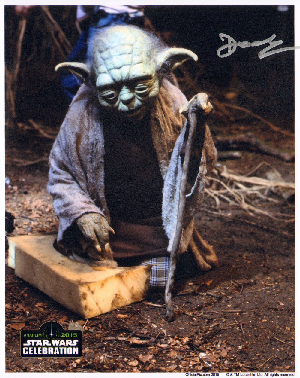 Deep Roy as Yoda in Star Wars: The Empire Strikes Back (Official Pix Celebration) Signed 8x10 Photo