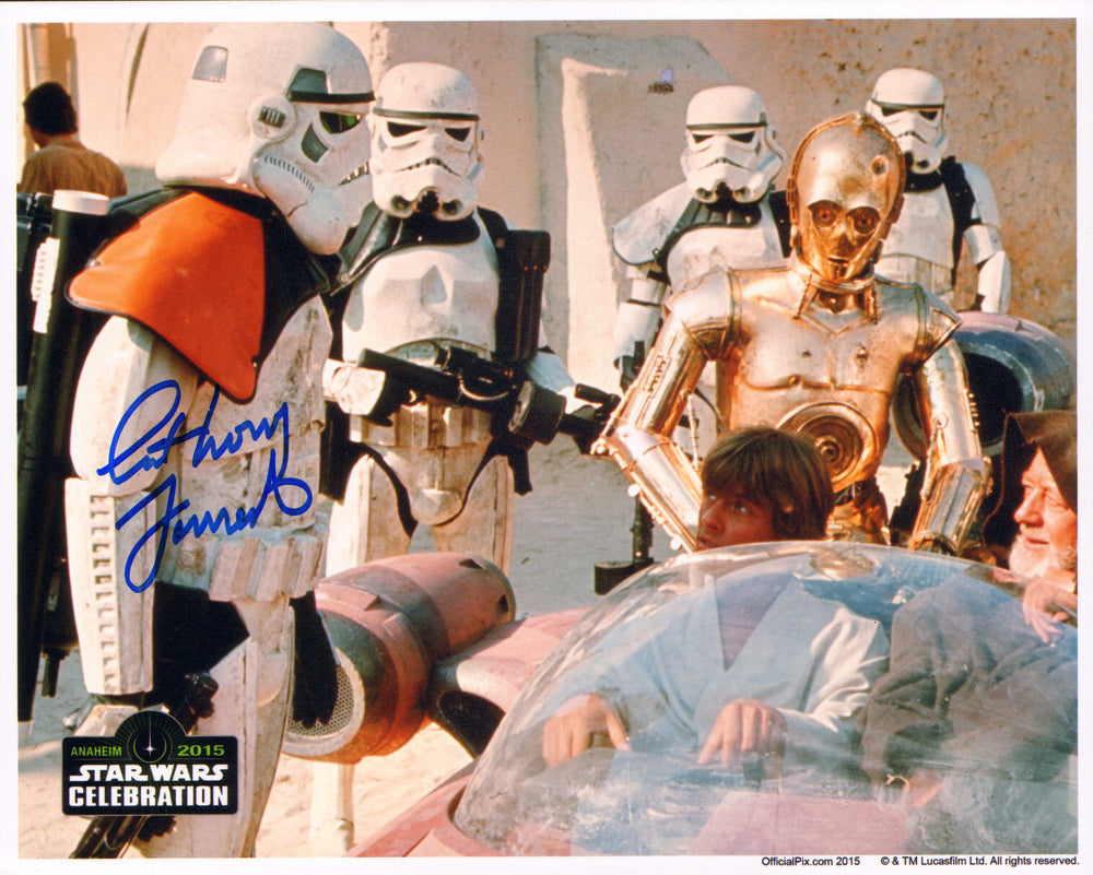 Anthony Forrest as Sandtrooper in Star Wars: A New Hope (Official Pix Celebration) Signed 8x10 Photo