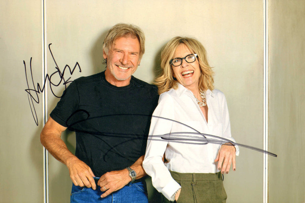 Harrison Ford as Mike Pomeroy & Diane Keaton as Colleen Peck in Morning Glory Signed 8x12 Photo