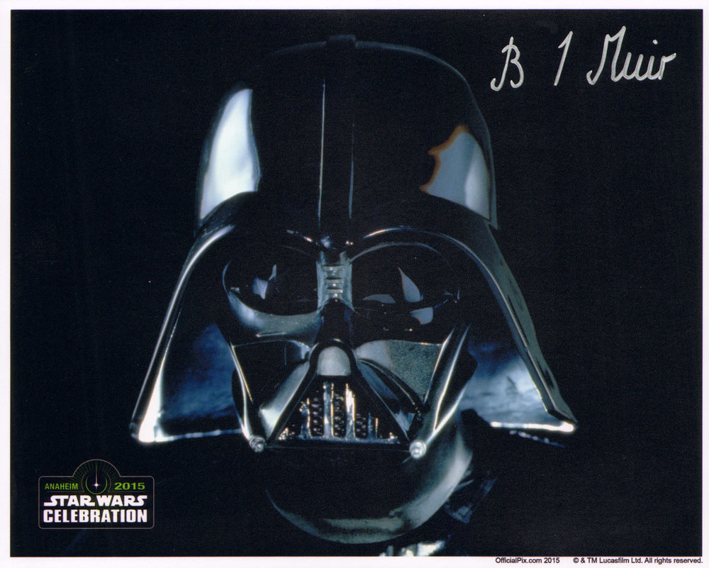 Brian Muir as Darth Vader Sculptor in Star Wars: A New Hope (Official Pix Celebration) Signed 8x10 Photo