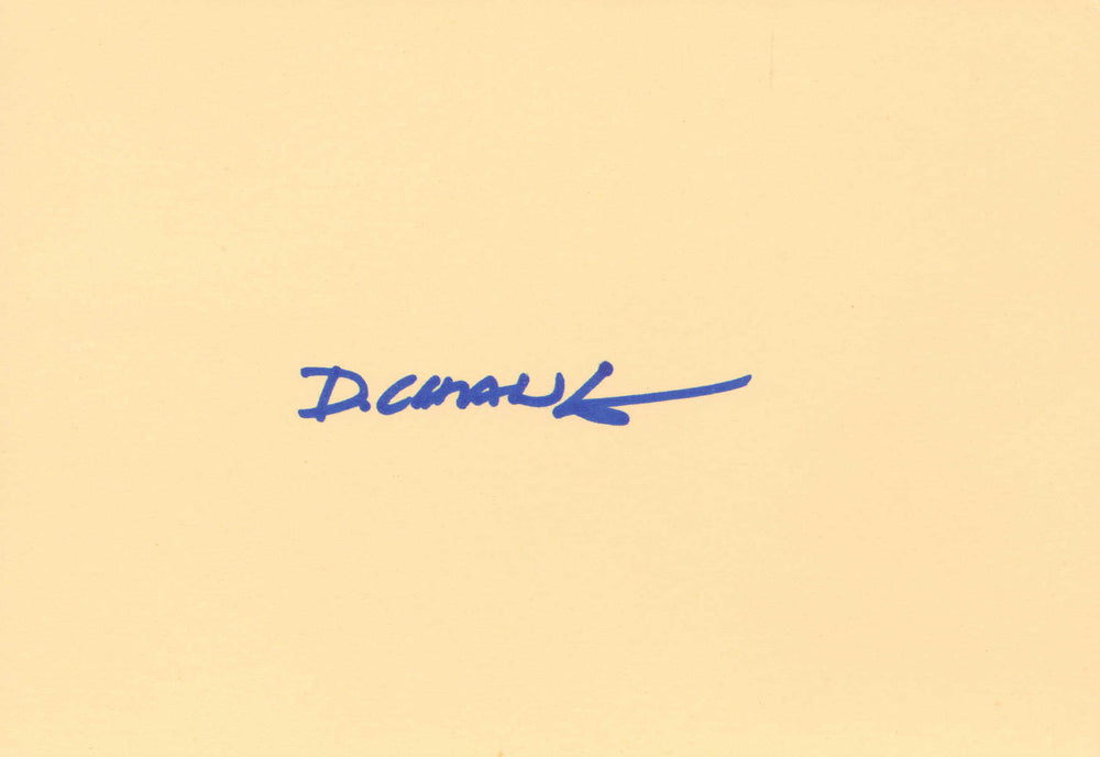 Doug Chiang Lucasfilm Design Supervisor & Art Director Signed 4x6 Index Card