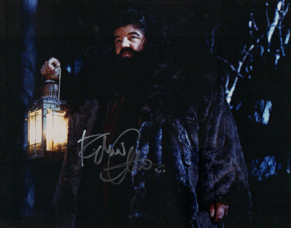 Robbie Coltrane as Rubeus Hagrid in Harry Potter and the Sorcerer's Stone Signed 8x10 Photo