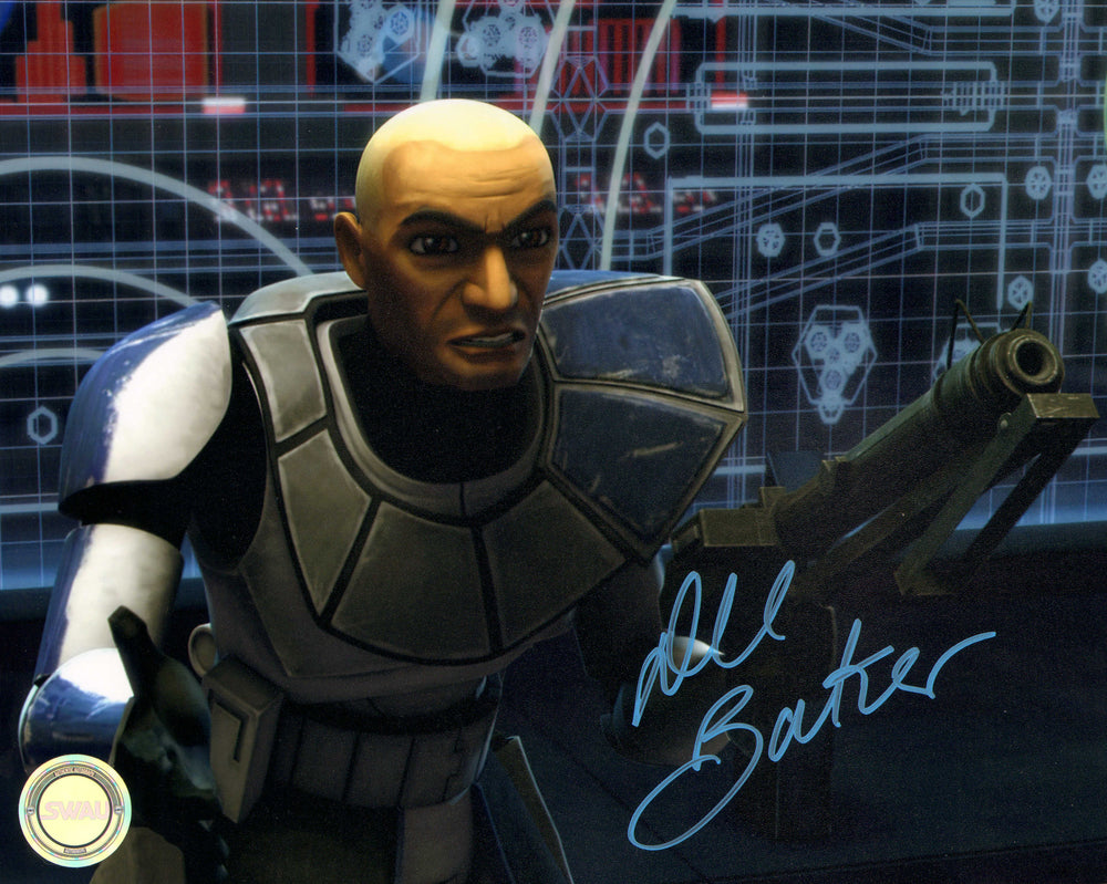 Dee Bradley Baker as Captain Rex in Star Wars: The Clone Wars (SWAU) Signed 8x10 Photo with Character Name