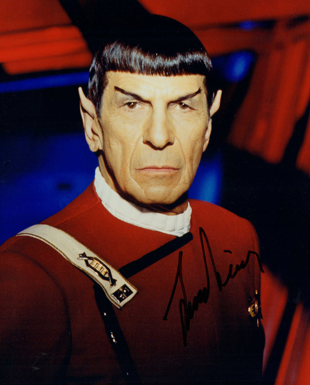 Leonard Nimoy as Spock in Star Trek VI: The Undiscovered Country Signed 8x10 Photo