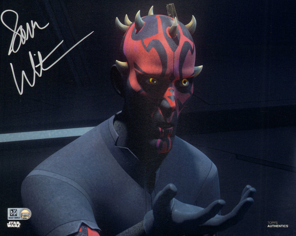 Sam Witwer as Darth Maul in Star Wars: Rebels (Topps Star Wars Authentics) Signed 8x10 Photo