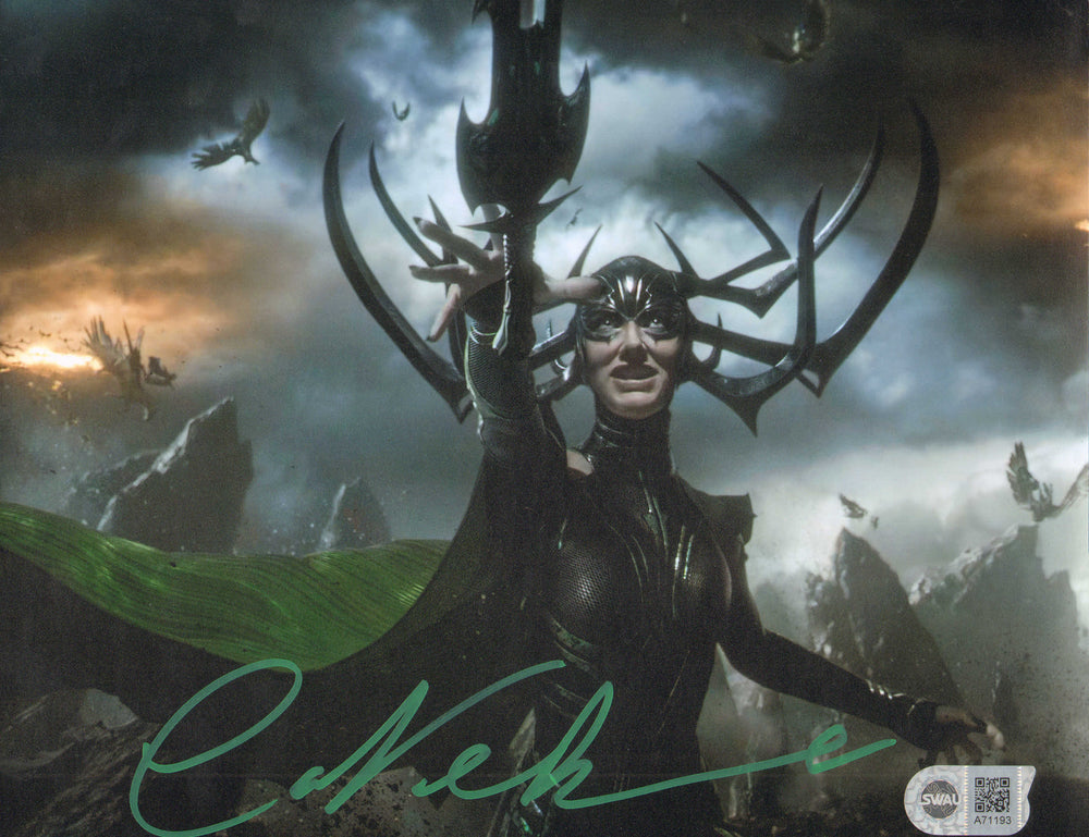 Cate Blanchett as Hela with Fire in Thor: Ragnarok (SWAU) Signed 8x10 Photo