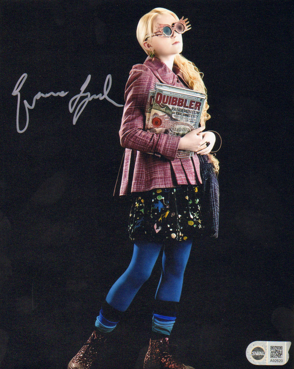Evanna Lynch as Luna Lovegood in Harry Potter and the Half-Blood Prince (SWAU) Signed 8x10 Photo