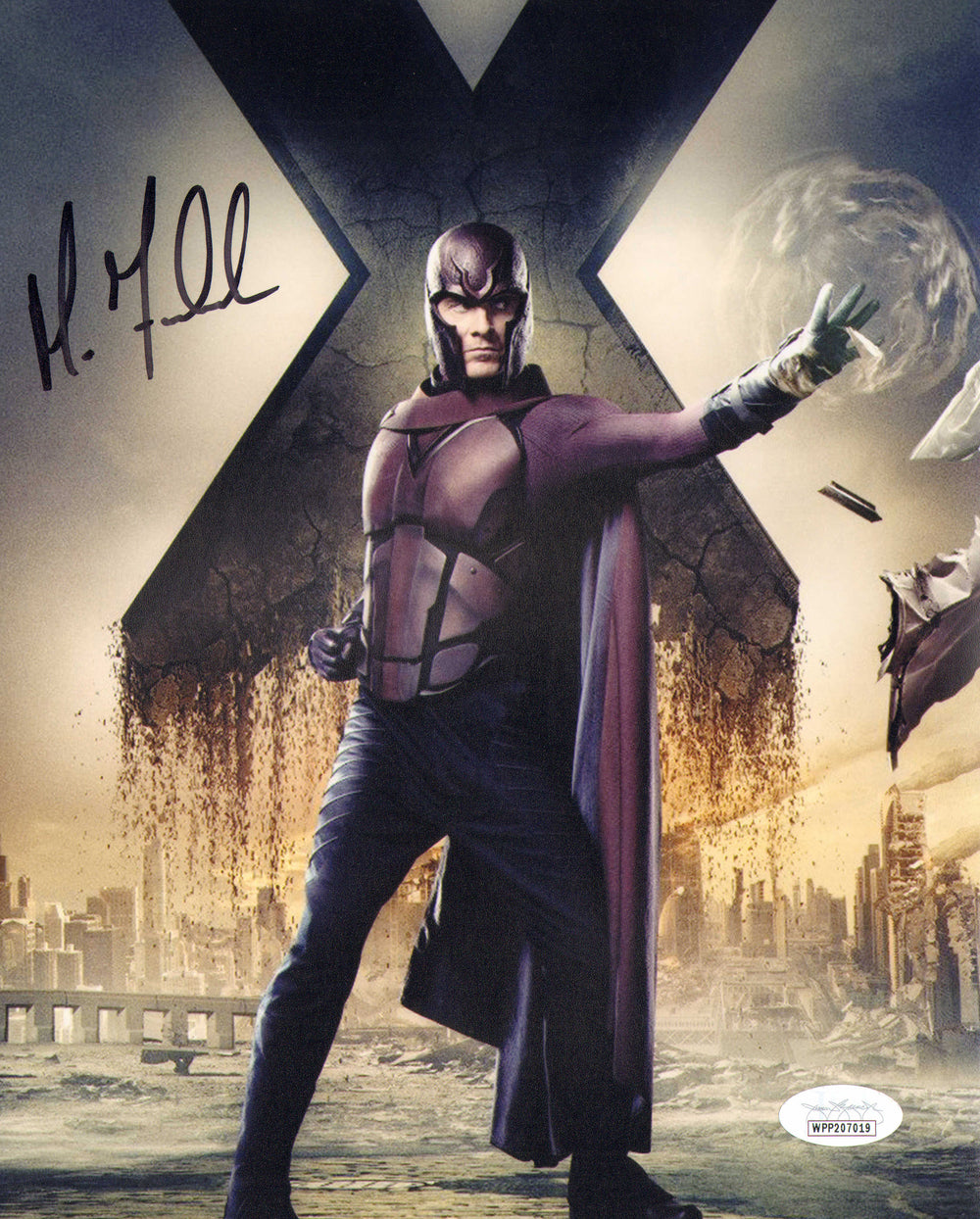 Michael Fassbender as Magneto in X-Men: Days of Future Past (JSA) Signed 8x10 Photo