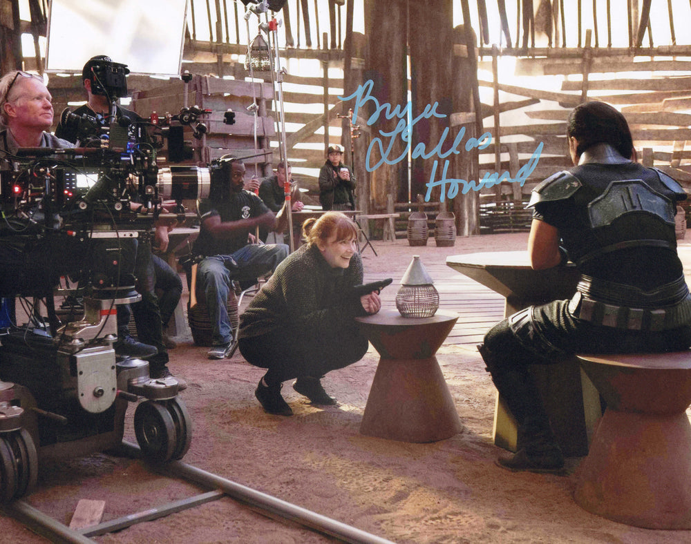 Bryce Dallas Howard Behind The Scenes Directing The Mandalorian Signed 11x14 Photo