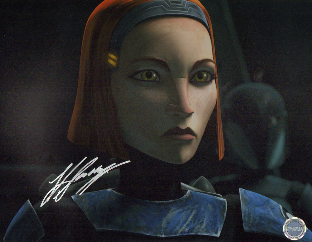 Katee Sackhoff as Bo-Katan in Star Wars: The Clone Wars (SWAU) Signed 11x14 Photo