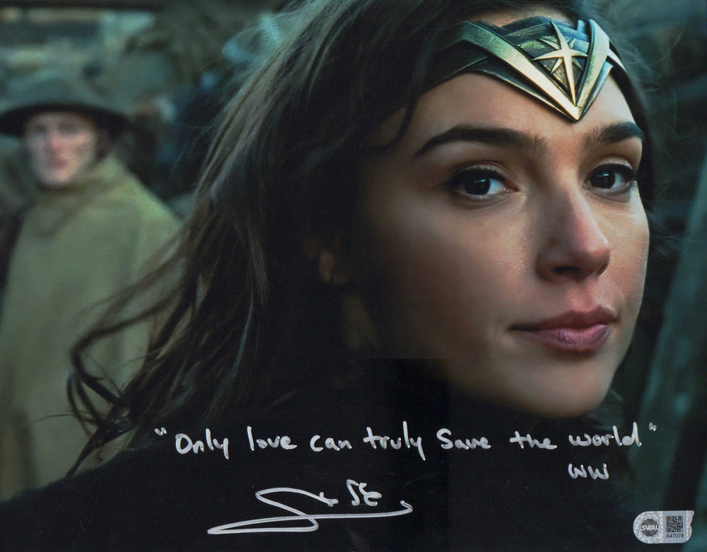Gal Gadot as Wonder Woman in Wonder Woman (SWAU) Signed 11x14 Photo with Character Name and Quote