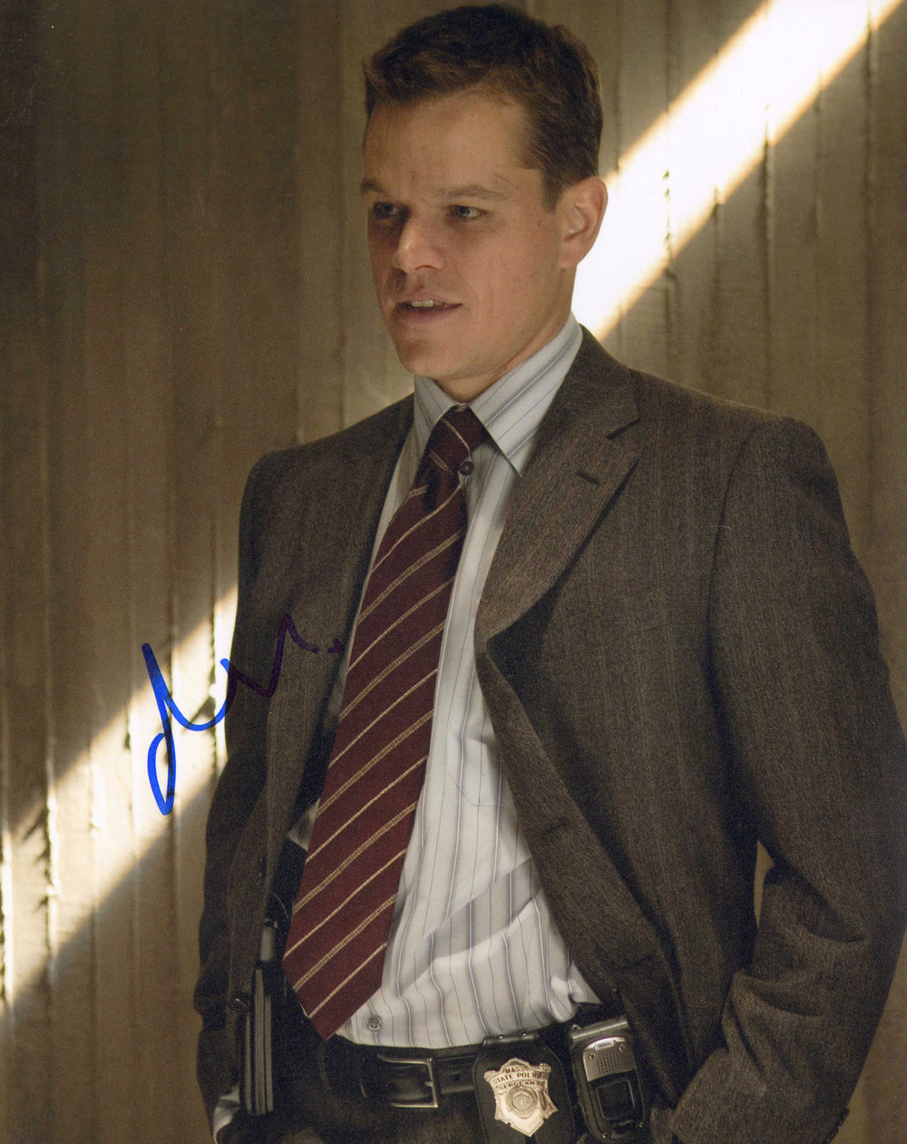 Matt Damon as Colin Sullivan in Martin Scorsese's The Departed Signed 8x10 Photo