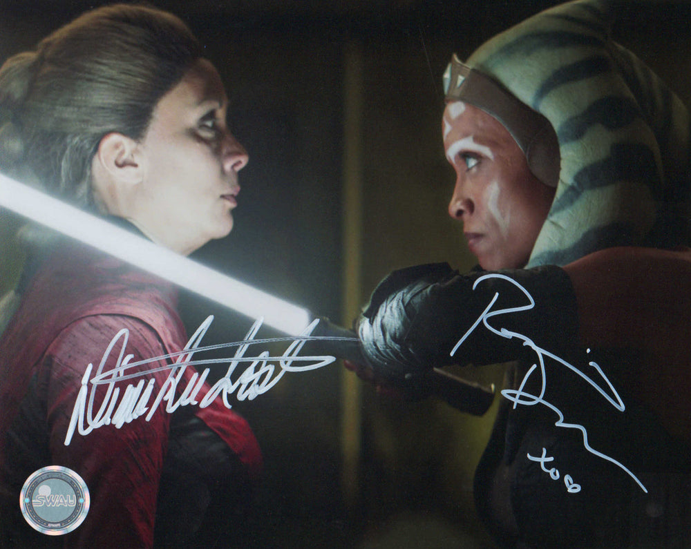 Rosario Dawson as Ahsoka Tano vs. Diana Lee Inosanto as Morgan Elsbeth in Star Wars: The Mandalorian (SWAU) Signed 8x10 Photo