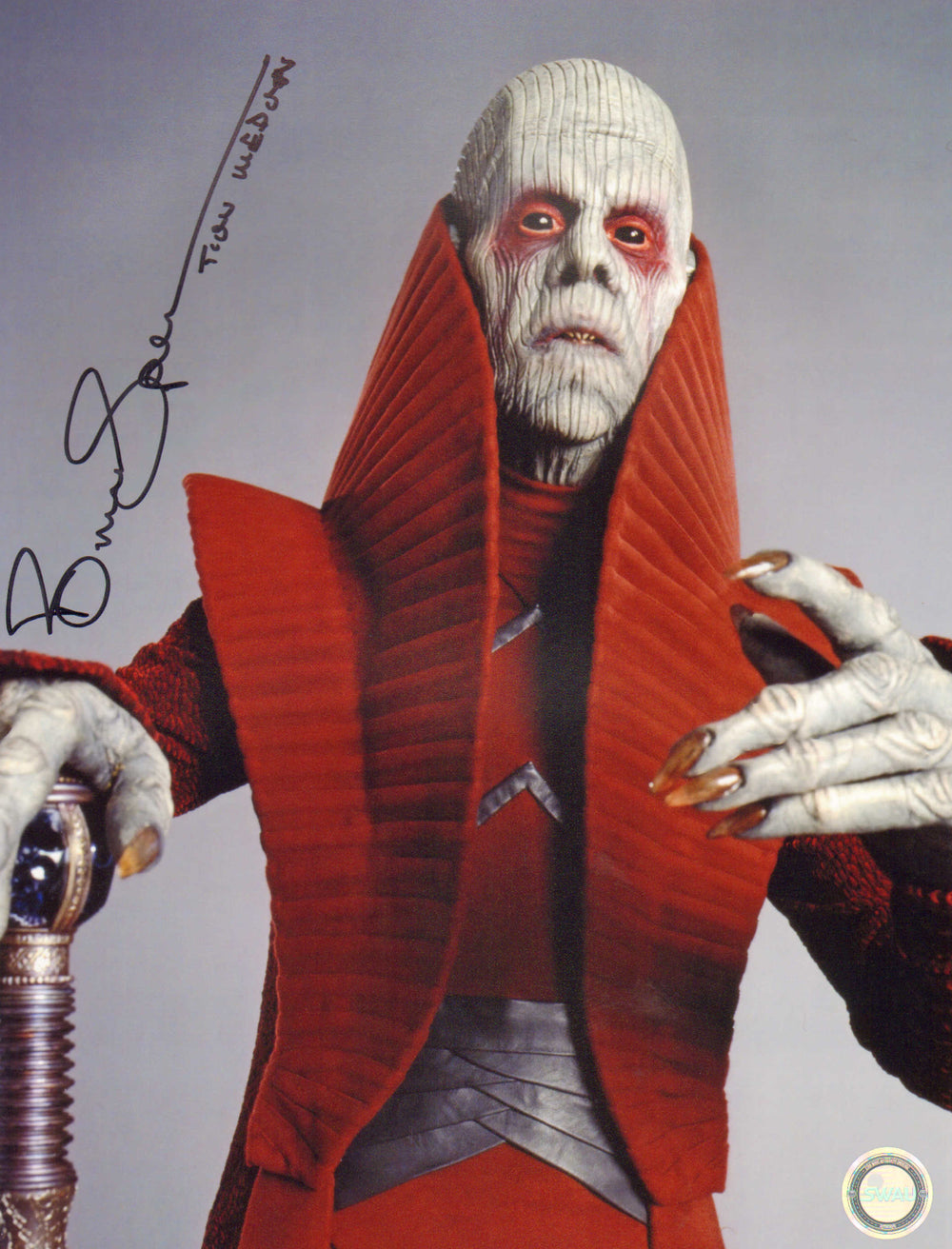 Bruce Spence as Tion Medon in Star Wars Episode III: Revenge of the Sith (SWAU) Signed 11x14 Photo  with Character Name